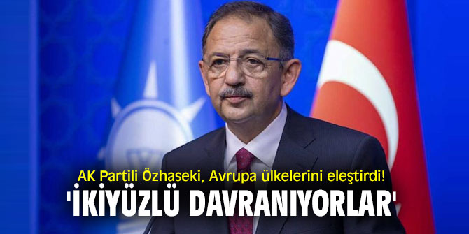 AK Partili Özhaseki, Avrupa ülkelerini eleştirdi!