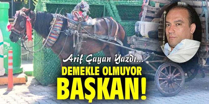 Demekle olmuyor Başkan!