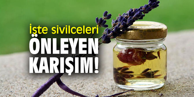 İşte sivilceleri önleyen karışım!
