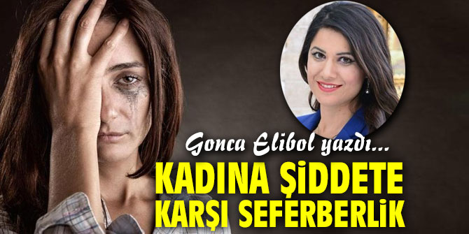 "Kadına şiddete karşı seferberlik" Gonca Elibol yazdı