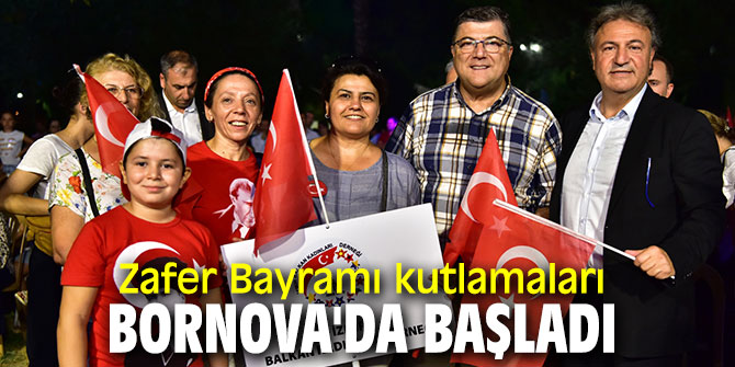 Zafer Bayramı kutlamaları Bornova'da başladı