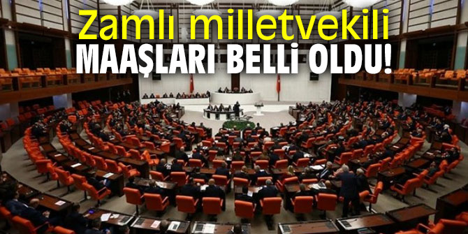 İşte zamlı milletvekili maaşları