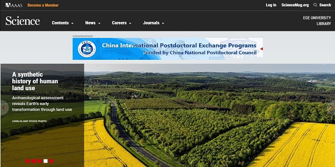 Bilim dünyasına yön veren “Science” dergisine Ege’den bilimsel katkı