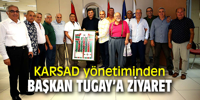 Karşıyaka Spor Adamları Derneği’nde Başkan Dr. Cemil Tugay’a ziyaret!