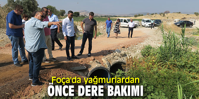 Foça'da derelere bakım!