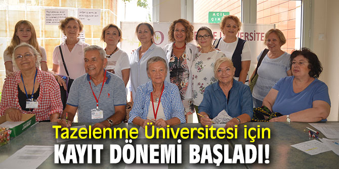 Tazelenme Üniversitesi için kayıt dönemi başladı!