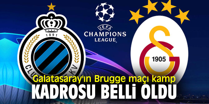 Galatasaray'ın kamp kadrosu belli oldu!