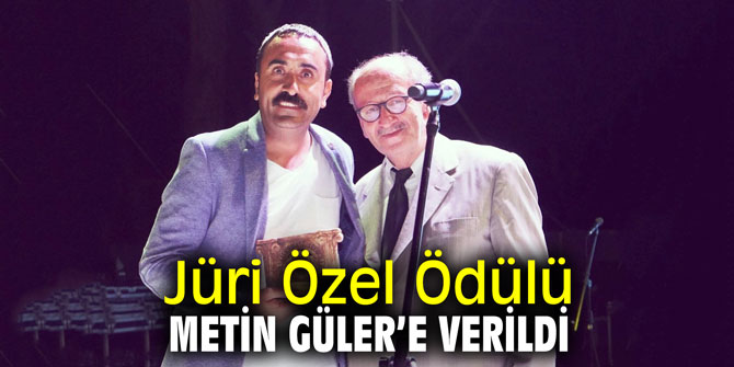 Jüri Özel Ödülü Metin Güler’e verildi
