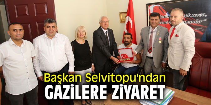 Başkan Selvitopu'ndan gazilere ziyaret