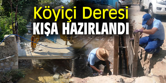 Köyiçi Deresi kışa hazırlandı