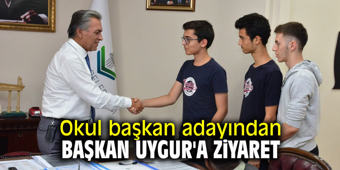 Okul başkan adayından Başkan Uygur'a ziyaret