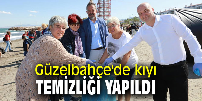 Güzelbahçe'de kıyı temizliği yapıldı
