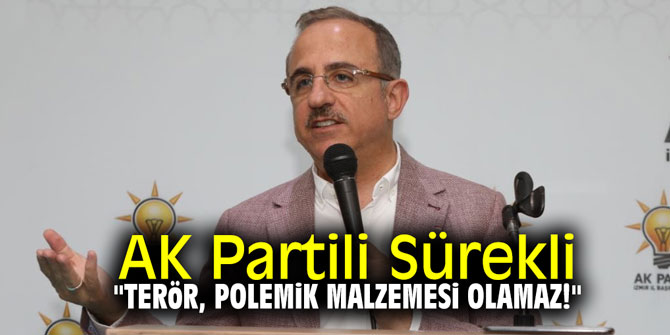 AK Partili Sürekli, "Terör, polemik malzemesi olamaz!"