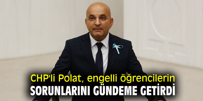 CHP'li Polat engelli öğrencilerin sorunlarını gündeme getirdi