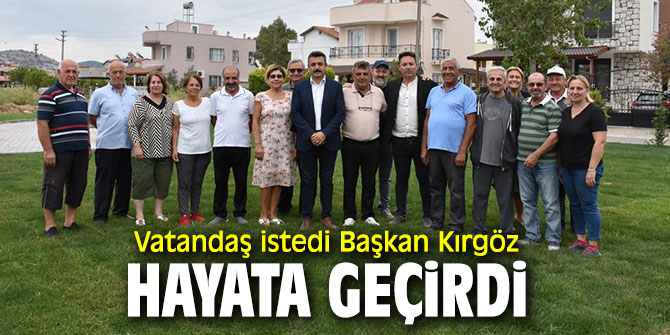 Dikili Belediyesi'nden park hamlesi!