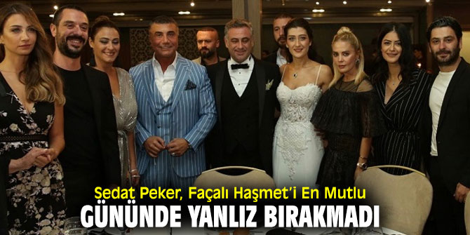 Sedat Peker, Turgut Tunçalp ve İlay Atmaca'nın düğününe katıldı!