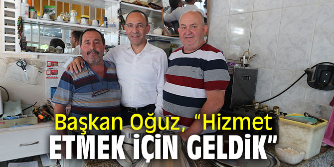 Başkan Oğuz, esnafla bir araya geldi!