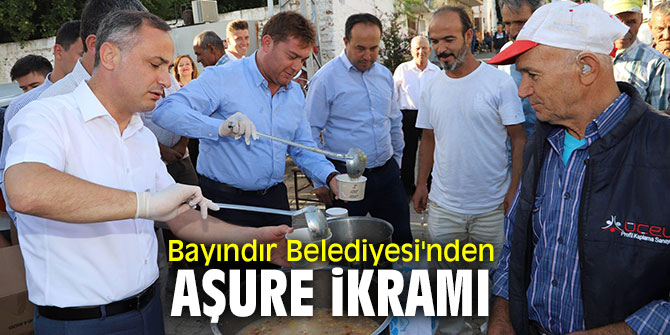 Bayındır'da aşure dağıtımı yapıldı