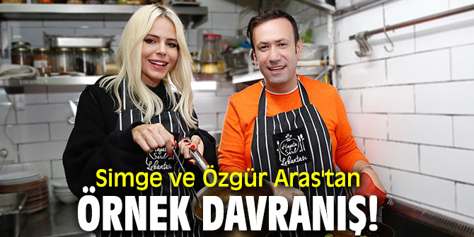 Simge ve Özgür Aras'tan örnek davranış!