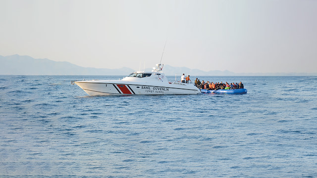 Göçmenlerin yardım çığlığına Sahil Güvenlik yetişti
