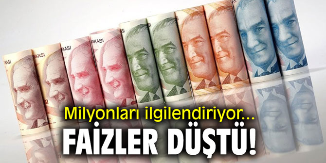 Milyonları ilgilendiriyor... Faizler düştü!
