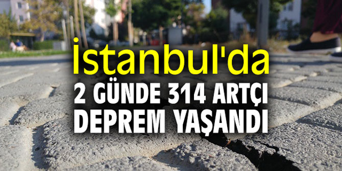İstanbul'da 2 günde 314 artçı deprem yaşandı