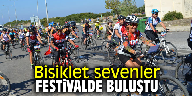 Bisiklet sevenler festivalde buluştu