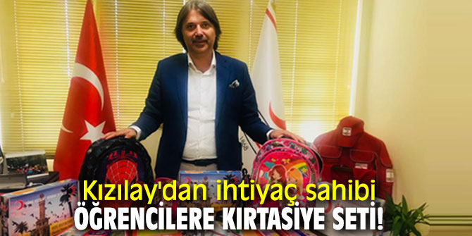 Kızılay'dan ihtiyaç sahibi öğrencilere kırtasiye seti!