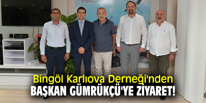 Bingöl Karlıova Derneği'nden Başkan Gümrükçü'ye ziyaret!