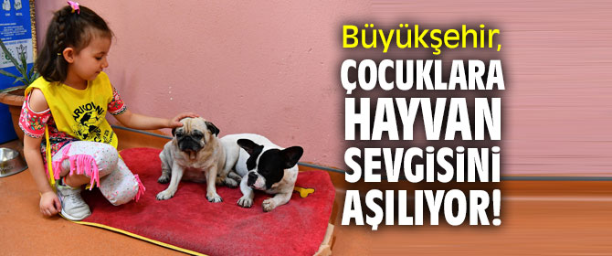 Büyükşehir, çocuklara hayvan sevgisini aşılıyor!