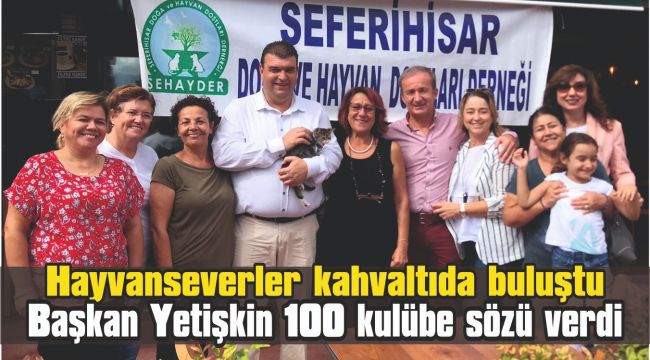 Seferihisarlı Hayvanseverler kahvaltıda buluştu