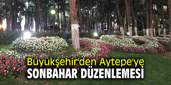 Büyükşehir'den Aytepe'ye sonbahar düzenlemesi