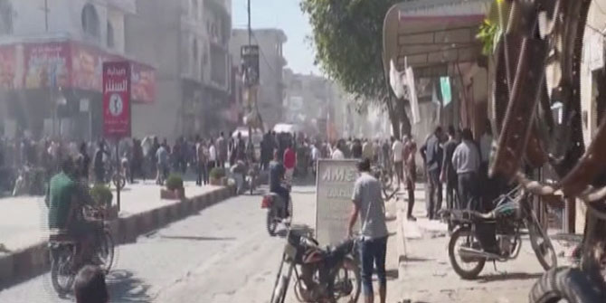 Bomba yüklü motosiklet patladı! En az 10 yaralı