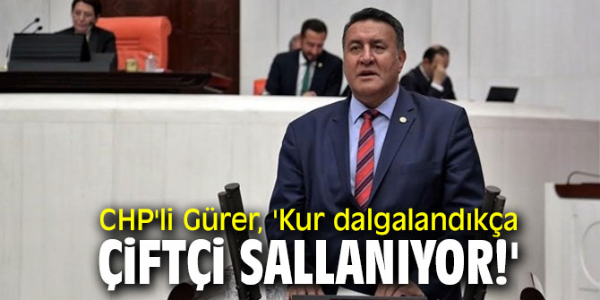 CHP'li Gürer, çiftçinin, üreticinin, besicinin sorunlarına dikkat çekti!