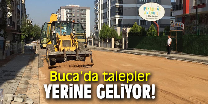 Buca Belediyesi, kilit parke çalışmalarına hız verdi!