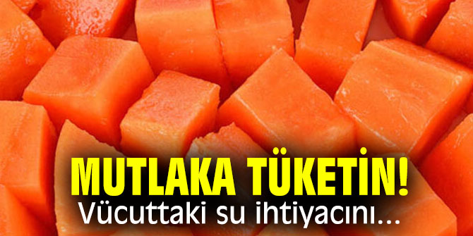 Mutlaka tüketin! Vücuttaki su ihtiyacını...