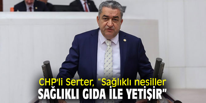 CHP'li Serter, sağlıklı gıdaya dikkat çekti!