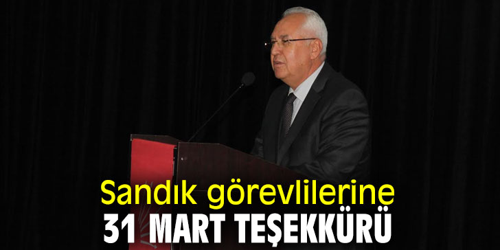 CHP Karabağlar İlçe Örgütü'nden Sandık görevlilerine teşekkür!