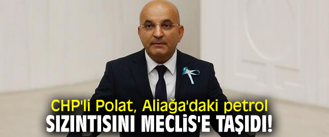 CHP'li Polat, Aliağa'daki petrol sızıntısını Meclis'e taşıdı!