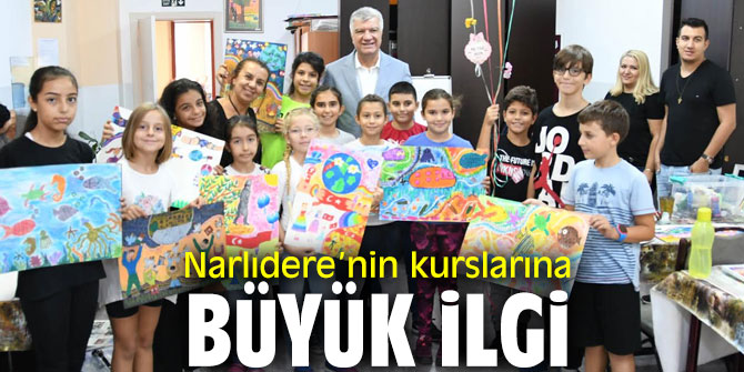 Narlıdere Belediyesi'nin hobi kurslarına yoğun ilgi!