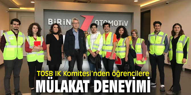 Öğrencilere “Mülakat Simülasyonu” deneyimi!