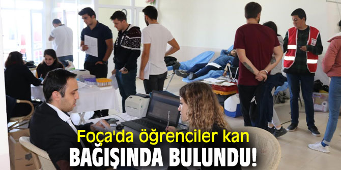 Öğrenciler kan bağışında bulundu!