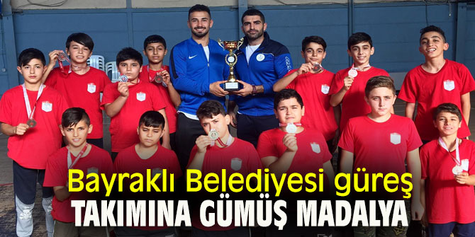 Bayraklı Belediyesi güreş takımına gümüş madalya