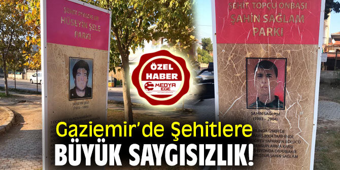 Gaziemir’de Şehitlere Büyük Saygısızlık!