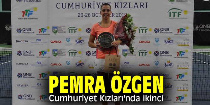 Cumhuriyet Kızları Uluslararası Tenis Turnuvası'nda Pemra Özgen ikinci oldu