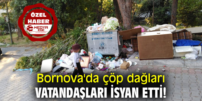 Bornova'da çöp dağları vatandaşları isyan ettirdi