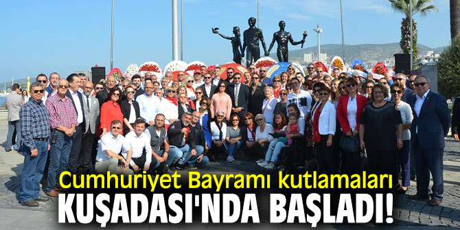 Cumhuriyet Bayramı kutlamaları Kuşadası'nda başladı!