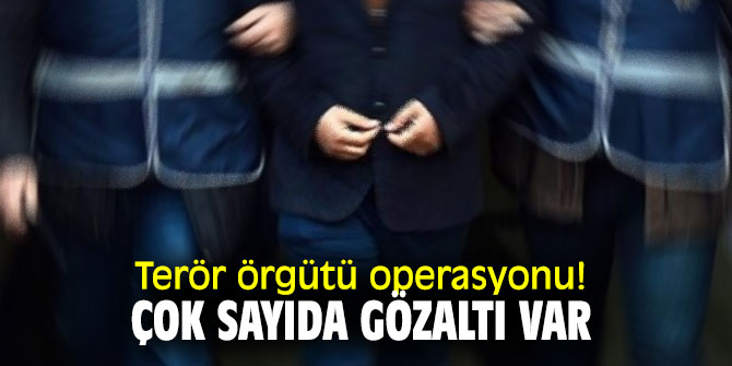 Terör örgütü operasyonu! Çok sayıda gözaltı var