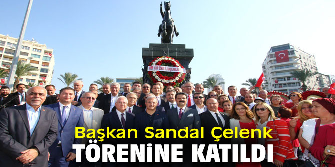 Başkan Sandal Çelenk törenine katıldı