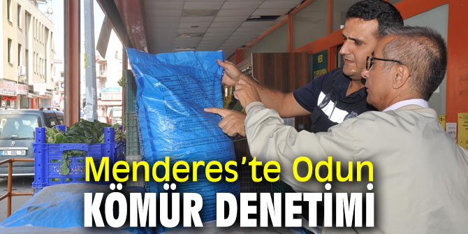 Odun ve kömür denetimleri Menderes'te yapılıyor!